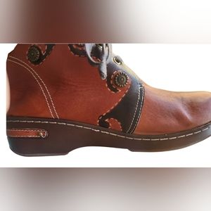 Spring step L'artiste Men's Cookie Brown Leather Boots French Craftmanship